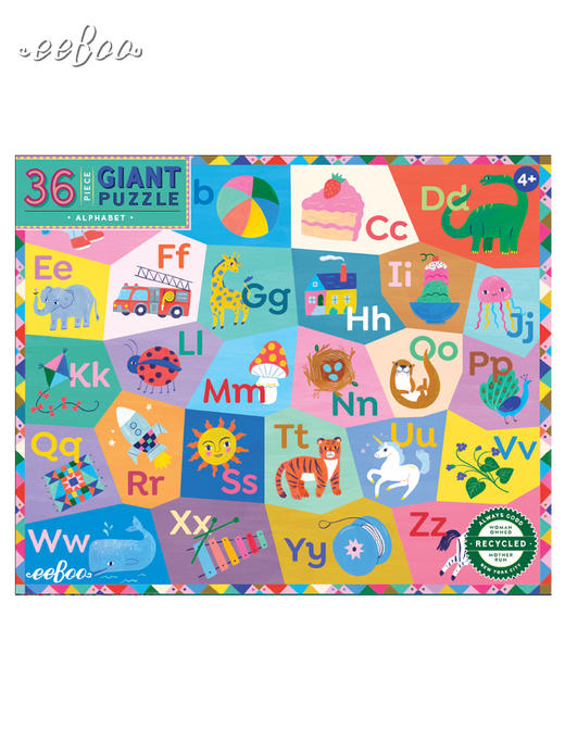 20片/36片48片/64片/100片 2岁+ 培养认知 艺术家插画拼图 儿童拼图 美国eeBoo 商品图8