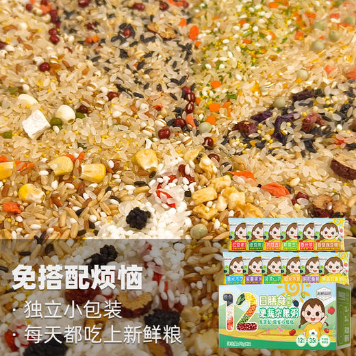 12日膳食果蔬儿童粥 75g杂粮粥12种口味 商品图1