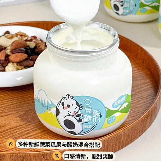 【 0蔗糖 优质奶源 配料简单】悠了优乐0蔗糖天空酸奶 520g*2瓶 商品图6
