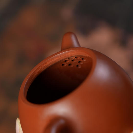 秦权壶 孙雯 宜兴原矿茶壶紫砂壶功夫茶泡茶壶朱泥紫砂茶具仿古 商品图6