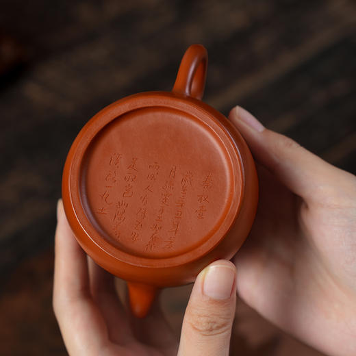 秦权壶 孙雯 宜兴原矿茶壶紫砂壶功夫茶泡茶壶朱泥紫砂茶具仿古 商品图4