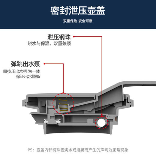 【小家电】迈卡罗MC-SH172电热水壶电水壶 1.7L大容量 调温保温恒温烧水壶HF 商品图4