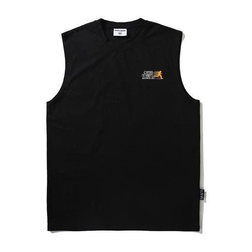 LUSHISI「速干吸湿」跑步人像主题运动风凉感无袖坎肩背心t恤男女 商品图4