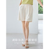 【专属特价】熙世界白色五分裤阔腿短裤夏季薄款简约宽松休闲西装直筒裤中裤 商品缩略图0