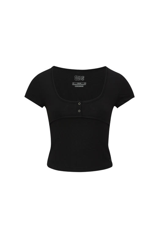 oneupU领弹力短袖T恤 商品图5