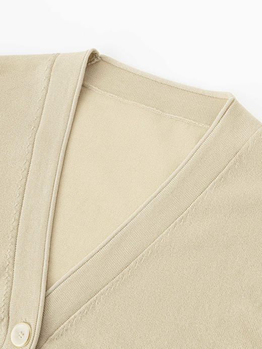 COCO ZONE “松弛开衫”时尚V领单排扣针织开衫百搭长袖上衣CC2B0998 商品图4