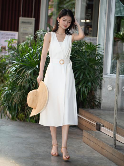 亚麻混纺连衣裙FCE2DRS173 商品图8