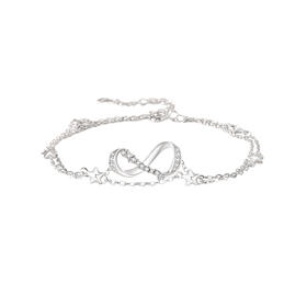 卡蒂罗/KADER 莫比乌斯系列 漫漫星河手链 925银轻奢时尚小众可调节银手链 浪漫闪耀精致璀璨闺蜜同款 520 礼盒