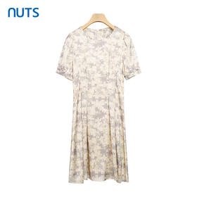 NUTS夏季新款清新圆领时尚短袖连衣裙221101149B