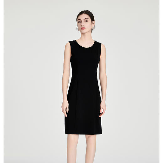 司歌弹力小黑裙背心连衣裙修身显瘦A891063X 商品图1