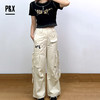 P&X设计师女装夏季多口袋户外夏季阔腿休闲长裤 824209259 杏色 商品缩略图2