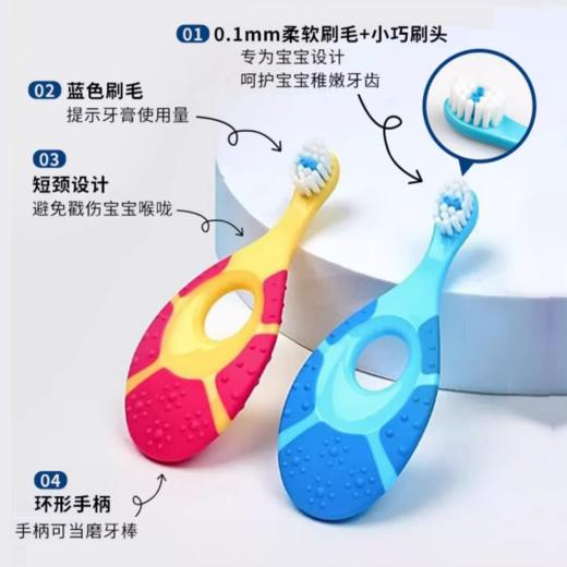 挪威jordan进口婴幼儿童宝宝软毛乳牙刷 商品图2