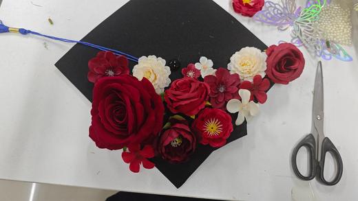 毕业帽簪花diy学士帽硕士帽 商品图3
