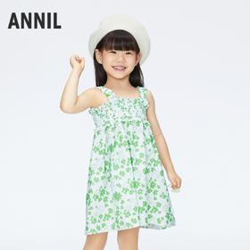 女童度假风吊带裙裙子新款安奈儿童装实体店同款XG423733