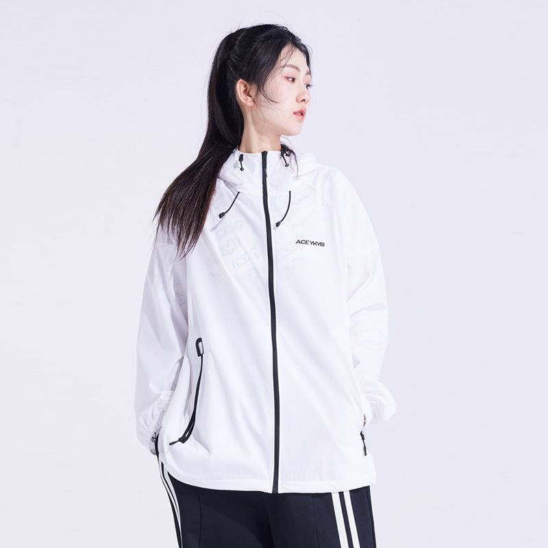 YKYB黄子韬户外防晒服男女2025夏季新款轻薄防水透气连帽开衫外套