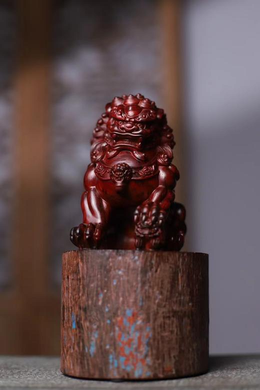 石狮°小叶紫檀拆房老料摆件 商品图4
