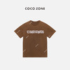 COCO ZONE ”焦糖T"夏季字母短袖T恤休闲百搭圆领上衣CC2B0983 商品缩略图0