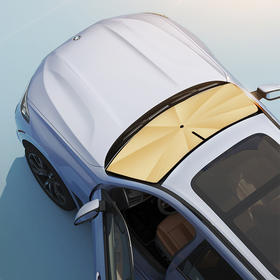 【升级弯杆不遮挡】钛金加厚隔热遮阳伞(送侧窗遮阳4片)