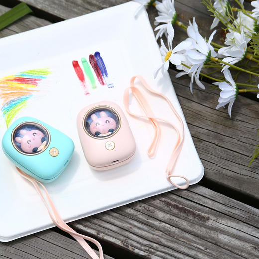 太空舱卡通挂脖式便携无叶手持迷你小风扇！ 商品图7