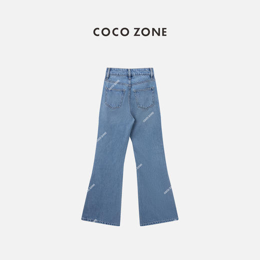COCO ZONE "喇叭牛”夏季复古微喇牛仔裤宽松显瘦直筒裤CC1B1291 商品图1
