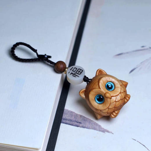 崖柏创意Q萌钥匙扣挂件（随机） 商品图2