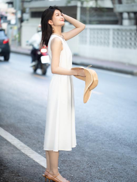 亚麻混纺连衣裙FCE2DRS173 商品图9