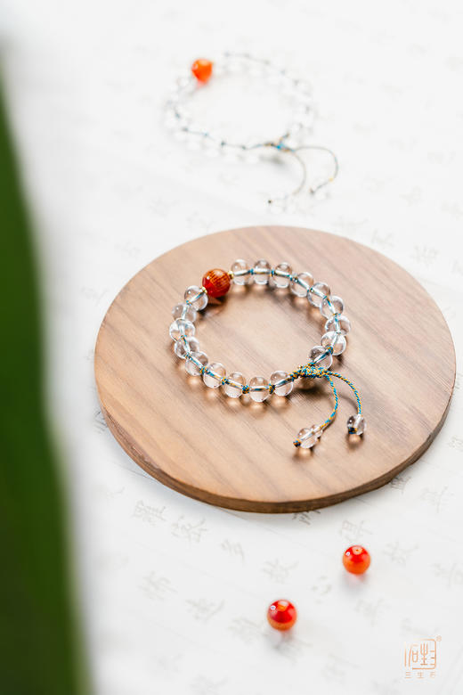 三生石“禅”文化静心·白水晶心经手链 商品图8