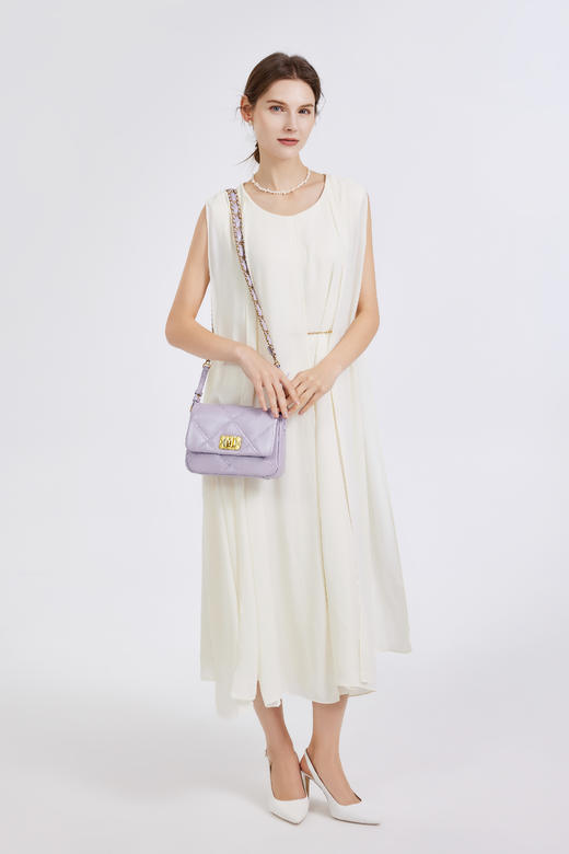 春夏新色梦特娇优雅珍珠法式小香风斜挎包【高级羊皮系列】 商品图8