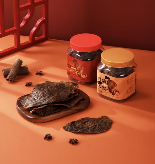 卤妈鲜卤五香味大片牛肉干  规格:250克/桶x3 商品图2