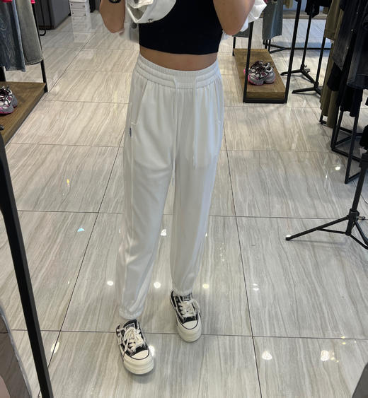 1-2GD橡筋腰头抽绳侧边夹标哈伦卫裤40420（白） 夏季 142020140321 商品图2