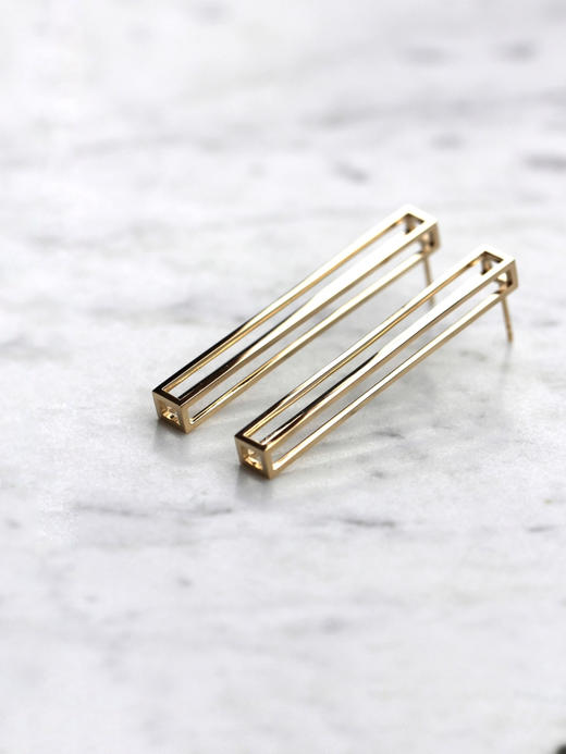 AWU｜FR-E  14k金 Frame Earrings [ 框 耳环 ] 商品图1