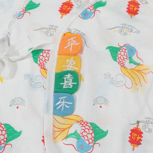 新生儿婴儿绑带套装和尚服满月服纯棉开裆空调服ZB1DT036 商品图4