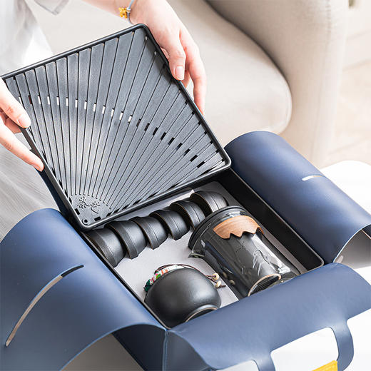 户外旅行茶具，古朴禅意、横扫设计大奖的便携茶具！【G】 商品图1