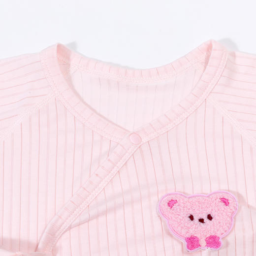 贝贝怡婴儿夏季长袖连体衣透气薄款新生儿空调服婴幼儿宝宝睡衣夏 商品图1