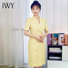 IWY/黄色西装连衣裙短袖高级感气质商务主持人服饰商务通勤女神范Q141268 商品缩略图2