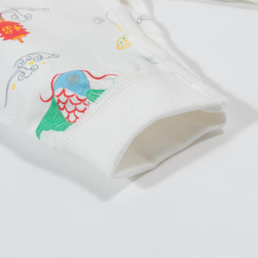 婴儿连体衣夏季薄款哈衣爬服男女宝宝系带空调服睡衣ZB1DL023 商品图7