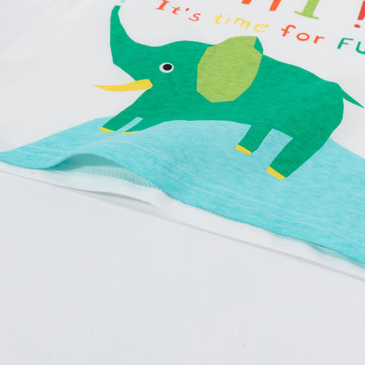 贝贝怡童装儿童t恤纯棉夏季透气男童半袖卡通T恤ZB2DS046 商品图9