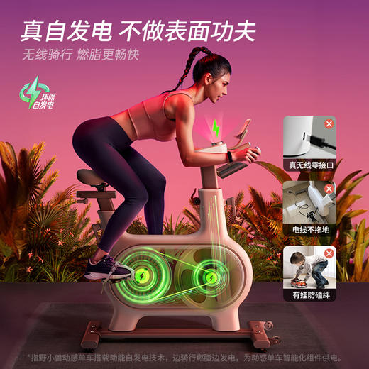 YP YESOUL野小兽智能动感单车M2M*1台，随机赠送：黑蓝色/黑红色手柄钢丝跳绳）*1根 商品图0