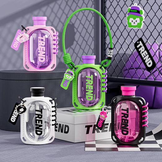 【乐伴随行，运动新姿态~】GIAVOS简约双饮吸管杯 创意户外水杯 成人大容量塑料杯 食品级杯子780ml大容量-QQ 商品图3