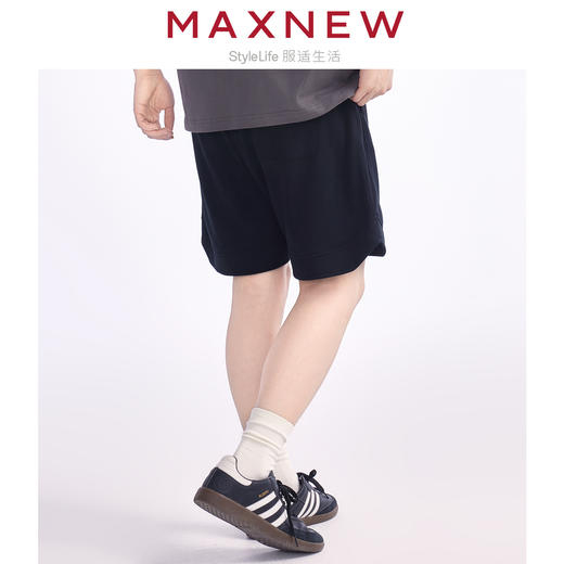 【短裤】男装舒适速干三角拼接运动五分裤 1N2114206 商品图2