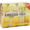 哈尔滨小麦王500ml啤酒三连包【一箱请拍6包】 商品缩略图0