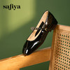Safiya/索菲娅2024秋 法式复古玫瑰金属扣方头低跟浅口玛丽珍鞋 SF43112134 商品缩略图2
