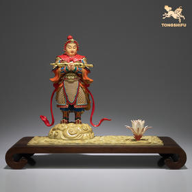 铜师傅 铜摆件《昙花一现为韦陀》桌面客厅办公室家居装饰品摆件