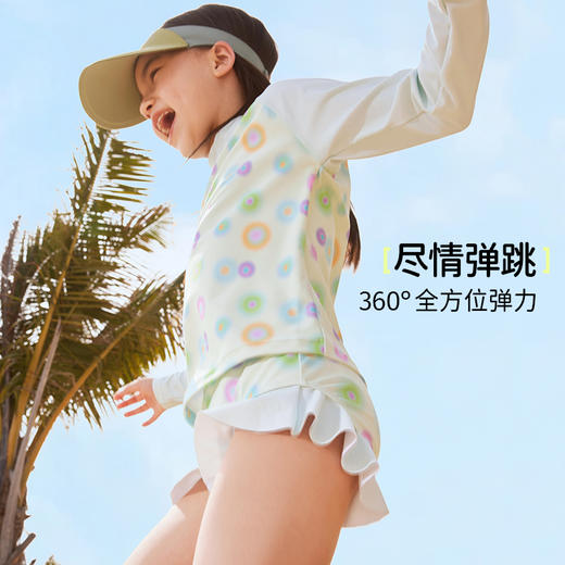 onmygame女童泳衣分体夏季2024新款儿童短袖短裤泳装套装防晒 商品图4