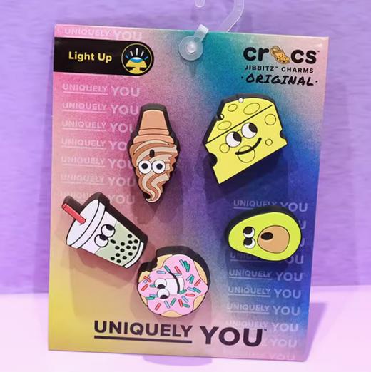 CROCS 饰品 智必星LED食物朋友五件套10012956 商品图0