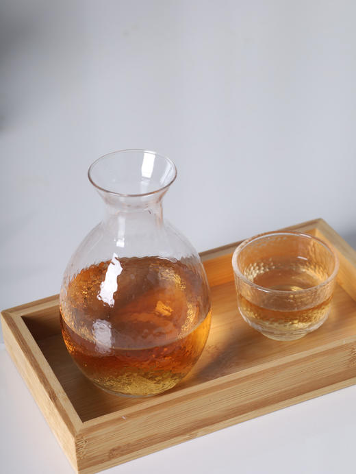 冰一壶酒 宴三两客【锤目纹玻璃温酒器套装】每一件都是独一无二‼ 商品图5