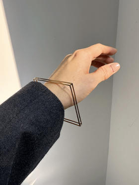 AWU｜方形FR-B  14k金 Frame Bracelet[ 框 手镯  ]