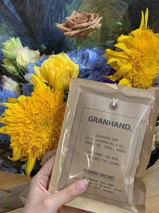 【园园韩国采购】GRANHAND香包香氛  车载香薰包衣物囊衣柜卧室持久扩香空气清新香氛 商品图1