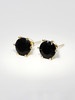 AWU｜BS-E-G  14k金  Black Spinel Earrings 8mm [ 曜 黑尖晶 耳钉  ] 商品缩略图0
