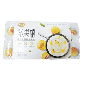 君乐宝多果丽90g*8黄桃果粒益生菌发酵乳酸奶